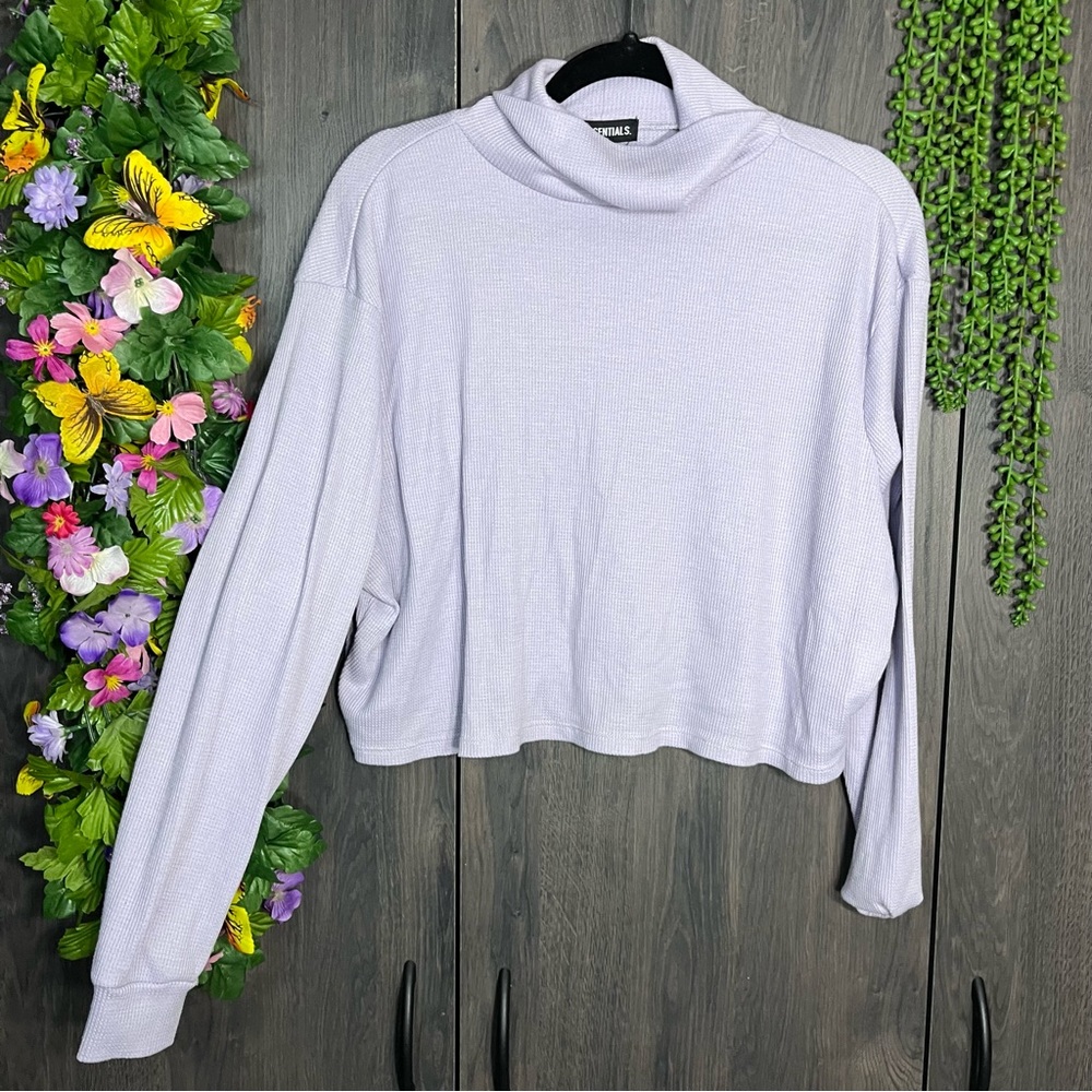 '🌼3/$30🌼SWS Essentials Lavender Purple Cowl Neck Pullover Sweater Size Medium